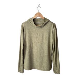 Athleta‎ Uptempo II  Womens Hoodie Sweatshirt Green Heathered Size XS Thumbholes